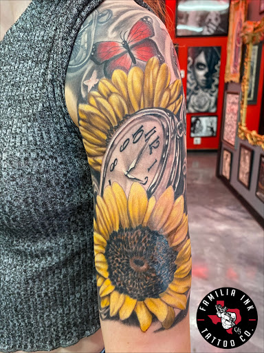 Explore kung fu panda tattoo ideas, creative tattoo ideas in Killeen, available at Familia Ink Tattoo Co.