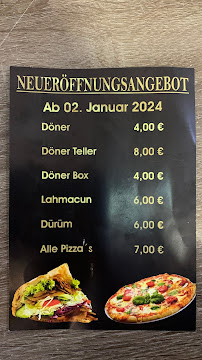 Menu du Zeyneb’s Döneria à Offenbach