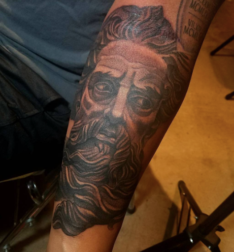 Explore cool full sleeve tattoo ideas, creative tattoo ideas in Atlanta, available at Empyrean Tattoo Studio