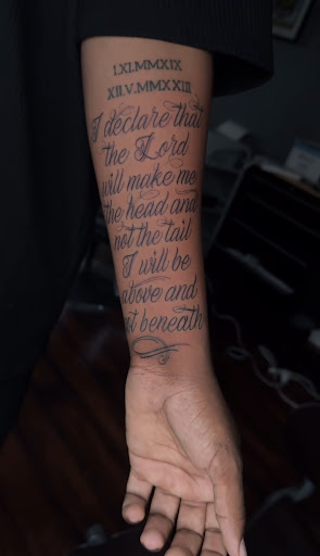 Explore tattoos with boyfriend name ideas, creative tattoo ideas in Baltimore, available at Rippd Canvas Tattoo Shop Artists Social Club