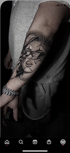 Explore bmx tattoo ideas, creative tattoo ideas in Hollywood, available at Sacred Eye Tattoos