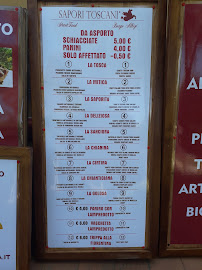 Sapori Toscani Street Food à Florence menu