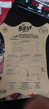 Restaurant La Boucherie à Strasbourg menu