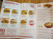 Restaurant de hamburgers Johnny Rockets à Lonato del Garda (le menu)