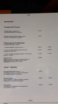 Menu du El Horst à Dresden