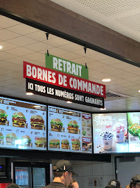 Menu / carte de Burger King à Saint-Pierre-du-Mont