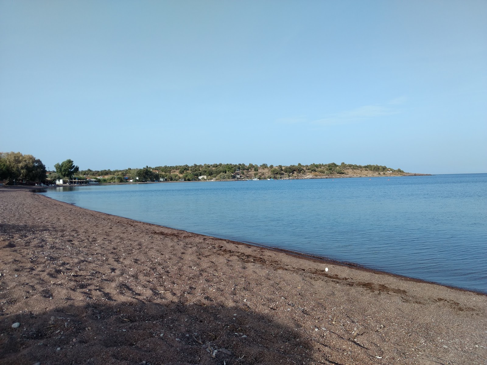 Foto van Paralia Tsonia met ruime baai