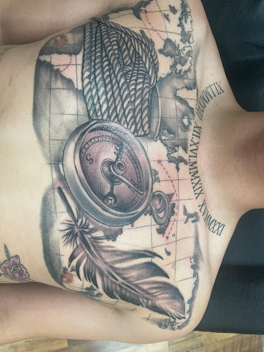 Explore small sleeve tattoo ideas, creative tattoo ideas in Grovetown, available at Art Collective Tattoos & Piercings