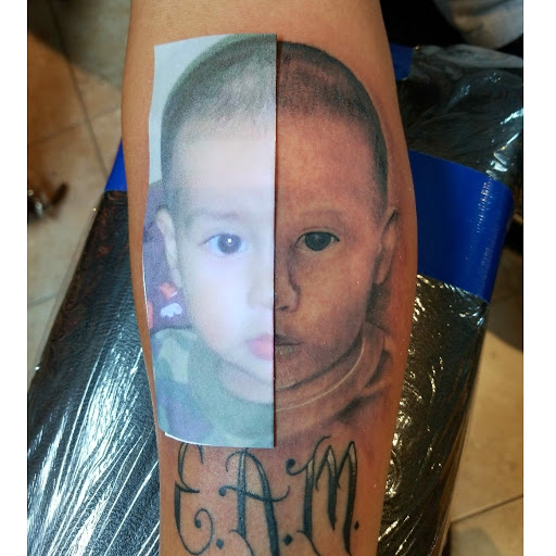 Explore black clover tattoo ideas, creative tattoo ideas in Wilson, available at New Addiction Tattoos