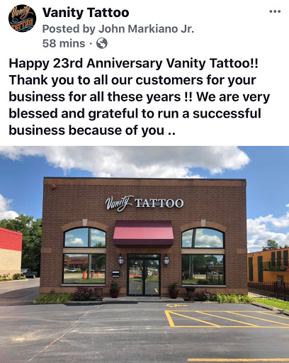 Tattoo Shop «Vanity Tattoo», reviews and photos, 28 S Western Ave, Carpentersville, IL 60110, USA