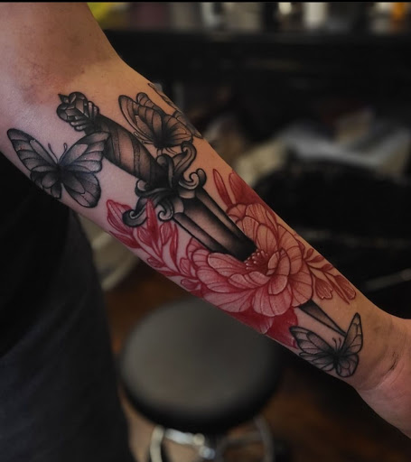 Explore arm tattoo ideas with meaning, creative tattoo ideas in Valdosta, available at Acid Ink Tattoos