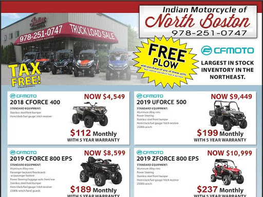 Motorcycle Dealer «Indian Motorcycle of North Boston», reviews and photos, 7 Middlesex Rd, Tyngsborough, MA 01879, USA