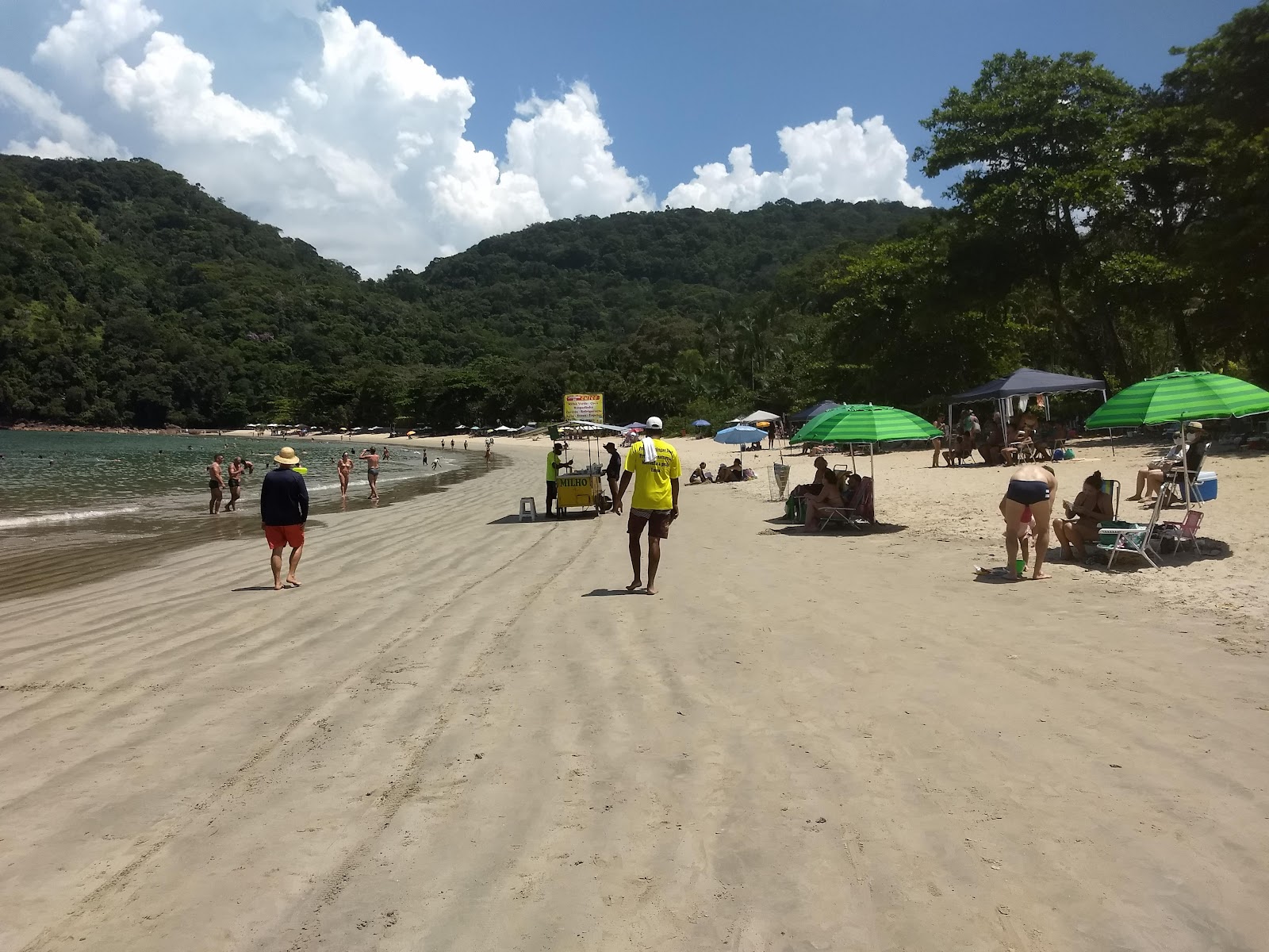 Foto de Praia Domingas Dias respaldado por acantilados