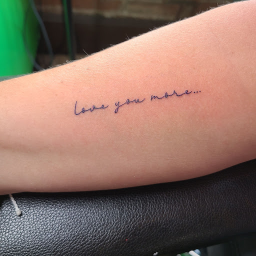 Explore small tattoo idea man, creative tattoo ideas in Seymour, available at Popseys Electric Tattooing Co.