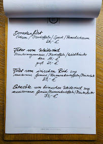 Restaurant Lange am Markt à Ludwigsburg (le menu)