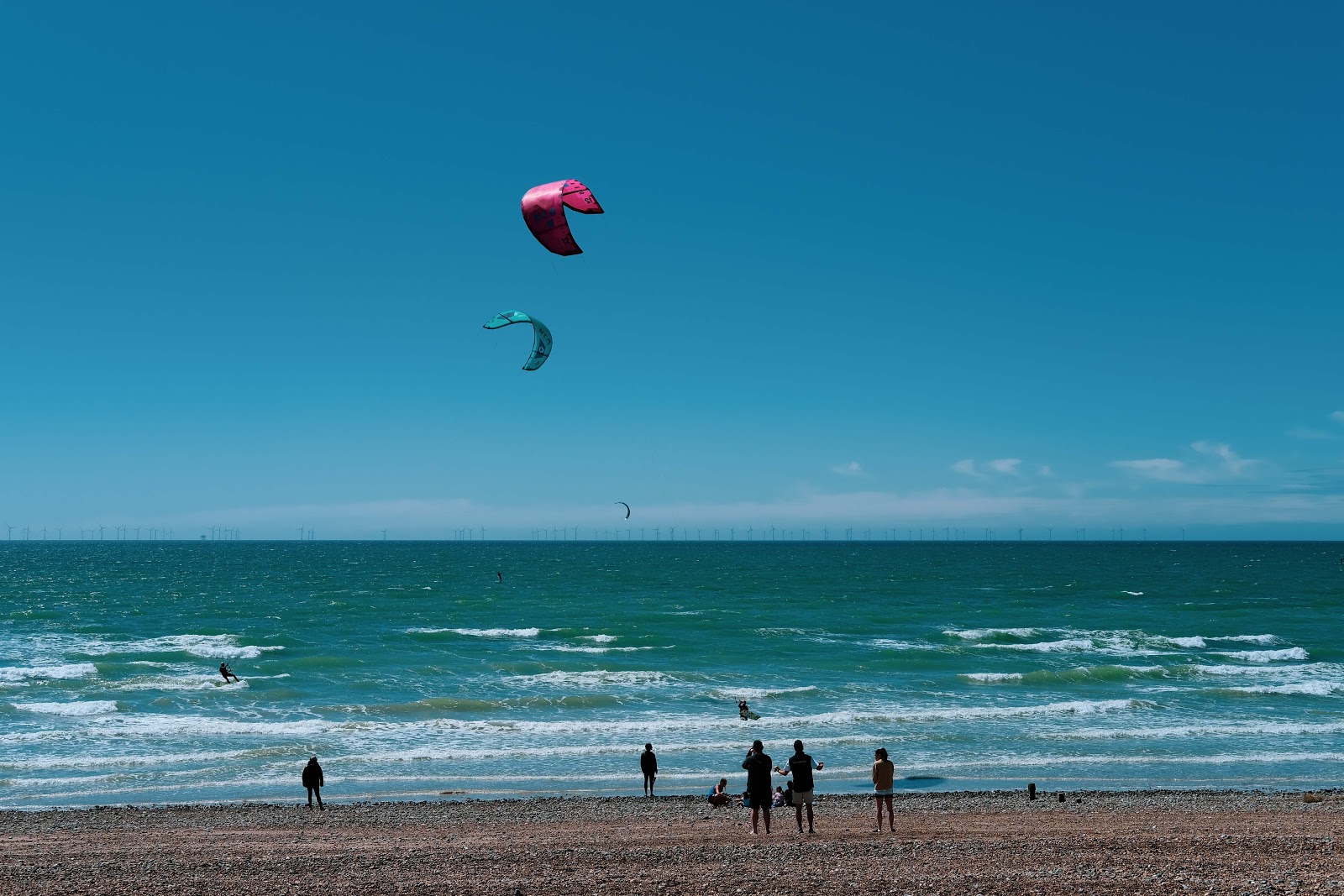 Foto van Lancing Strand en de nederzetting