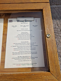WISTUB BRENNER à Colmar menu