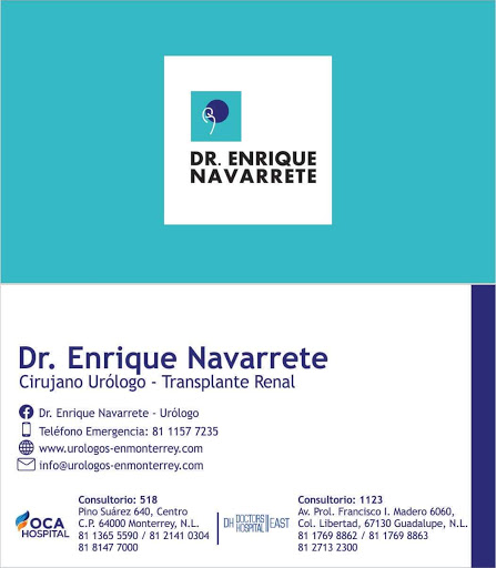 Dr. Enrique Navarrete Garcia, Urólogo