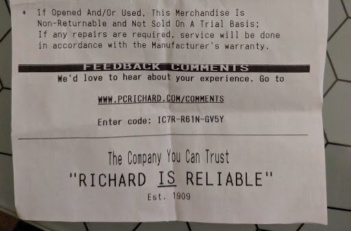 Appliance Store «P.C. Richard & Son», reviews and photos, 136 Elm St, Enfield, CT 06082, USA