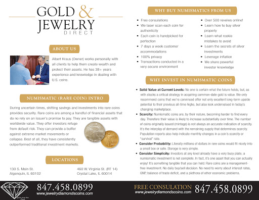 Jewelry Buyer «Gold and Jewelry Direct», reviews and photos, 130 S Main St, Algonquin, IL 60102, USA
