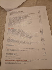 Menu du Ristorante Euthymia à Loreto