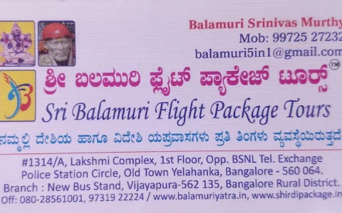 Sri balamuri flight package tour image