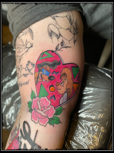 Explore upper arm tattoo ideas for females, creative tattoo ideas in Moweaqua, available at Fleshwound Tattoo