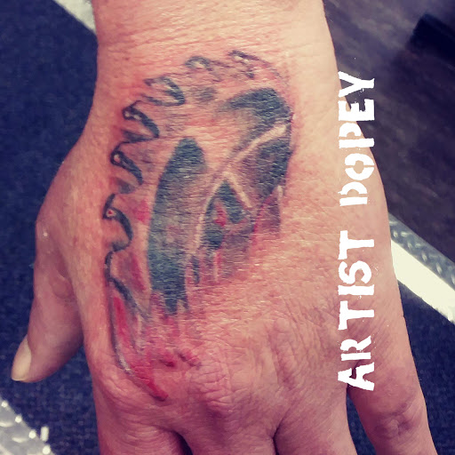 Explore female leg tattoo ideas, creative tattoo ideas in Kearney, available at Babalus Professional Tattoo Studio