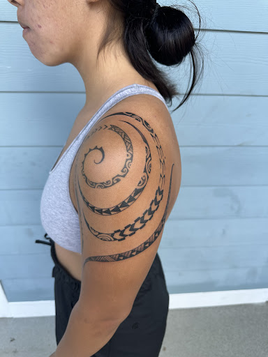 Explore back tattoo for women ideas, creative tattoo ideas in Honolulu, available at Sacred Art Tattoo Waikiki