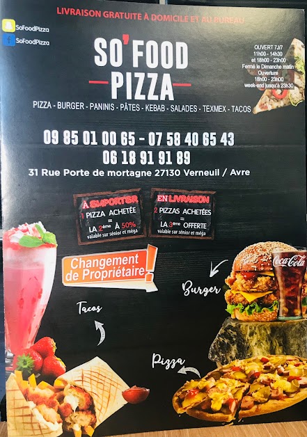 Sofoodpizza à Verneuil d'Avre et d'Iton (Eure 27)