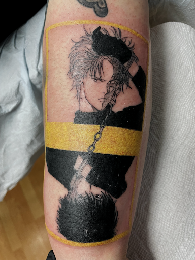 Explore half sleeve men tattoo ideas, creative tattoo ideas in Santa Clara, available at Vampire Battle Mansion Tattoo and Piercing