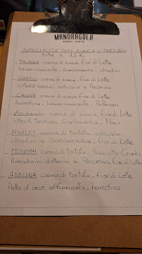 Menu du La Mandragola à Rubano