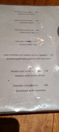 Restaurant Douro Velho à Vila Nova de Gaia - menu / carte