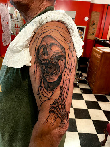 Explore japanese chest tattoo ideas, creative tattoo ideas in Black River Falls, available at Black River Tattoo