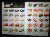 Menu / carte de Sashimi bar à Paris
