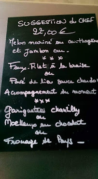 Restaurant français Mazimbert à Grandrieu (le menu)