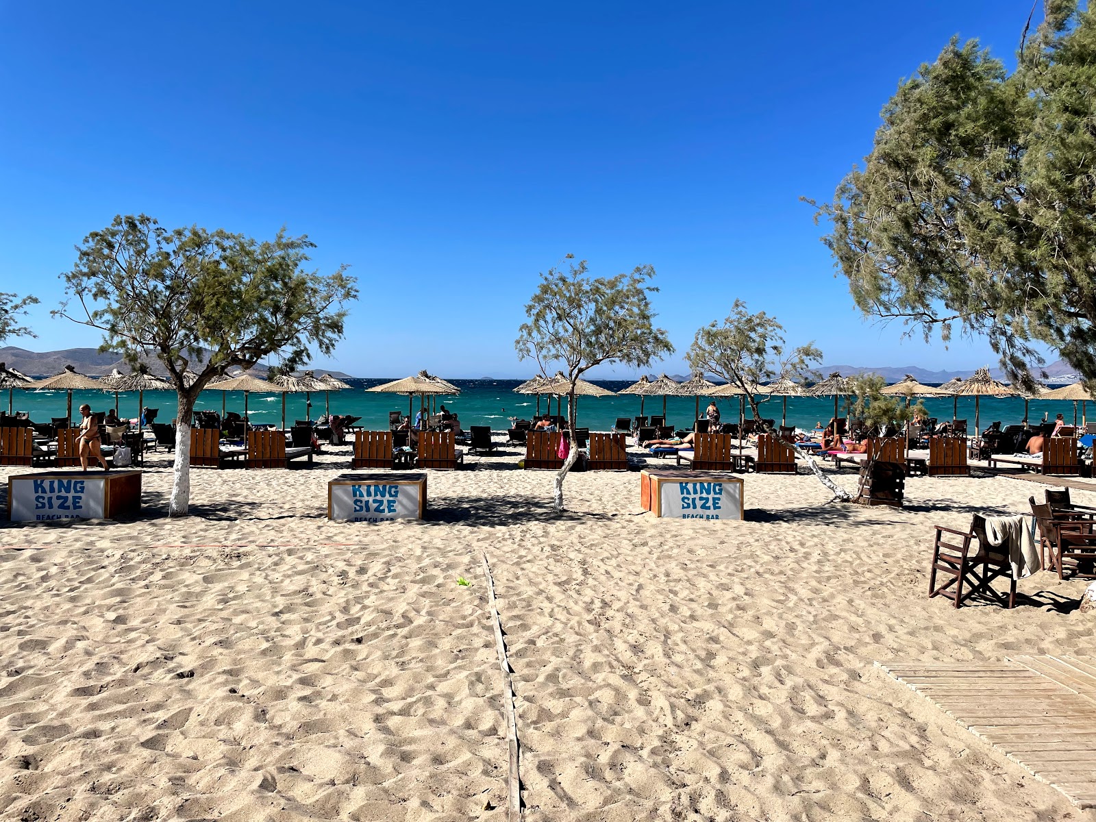 Foto de Paralia Tigkaki com praia espaçosa