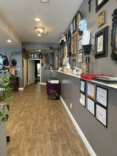 Explore biblical hellscape sleeve tattoo ideas, creative tattoo ideas in Brush, available at Timeless tattoo