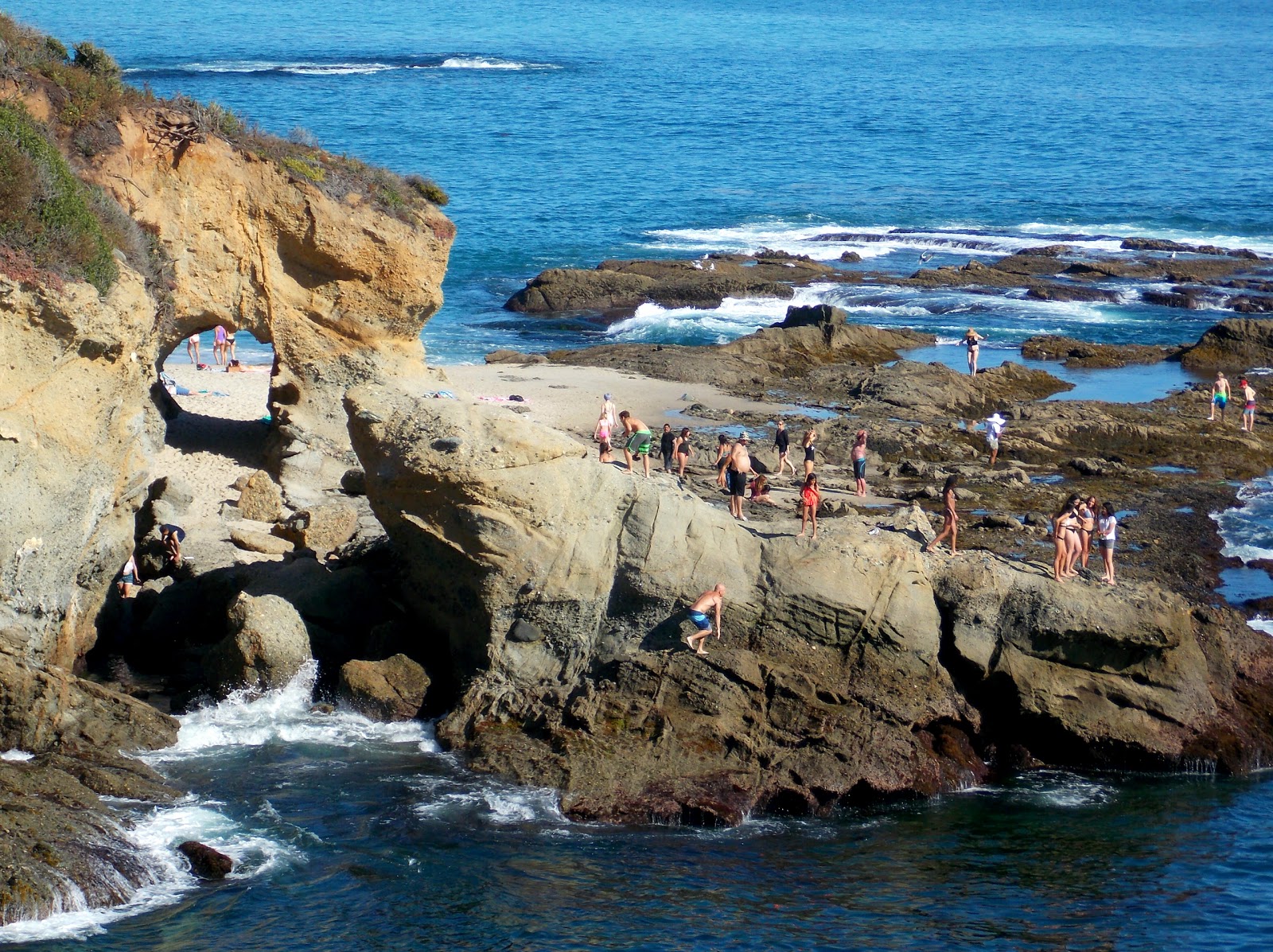 Photo of Treasure Island beach backed by cliffs