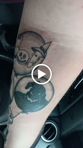 Explore hocus pocus tattoo ideas, creative tattoo ideas in Cadillac, available at Perfect Tattoos & Body Piercings