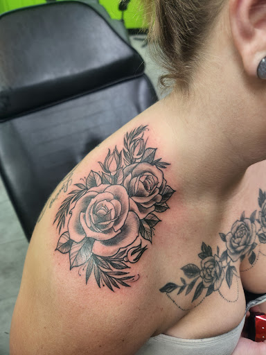 Explore forearm half sleeve tattoo ideas, creative tattoo ideas in Frostburg, available at Independent Ink Tattoo