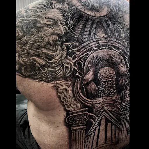 Explore racing tattoo ideas, creative tattoo ideas in Colton, available at Vengeance Ink Tattoo & body piercing
