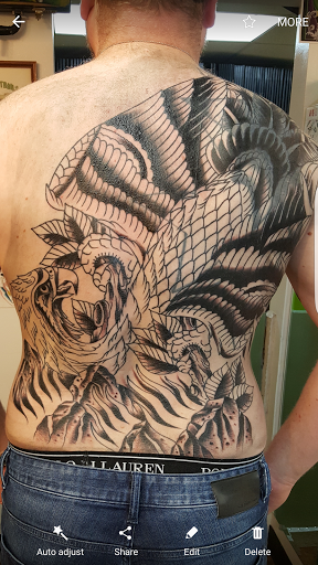 Explore hell hound tattoo ideas, creative tattoo ideas in Highland, available at Fat Brothers Productions