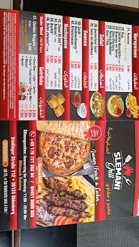 Menu / carte de Slemani grill à Oldenburg