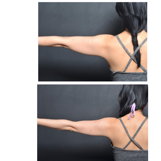 Explore atom tattoo ideas, creative tattoo ideas in Chino, available at SoCal Body Institute