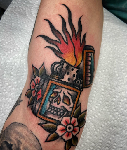 Explore drug overdose tattoo ideas, creative tattoo ideas in San Antonio, available at Firme Copias Tattoo Studio
