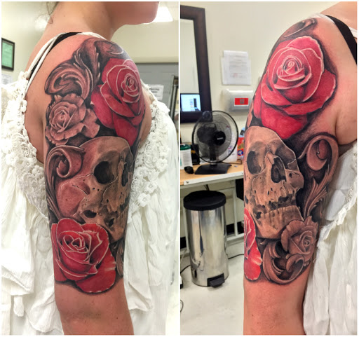 Explore line art tattoo ideas, creative tattoo ideas in San Diego, available at Wylde Sydes Tattoo & Body Piercing