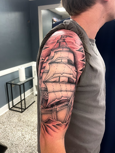 Explore hamsa tattoo ideas, creative tattoo ideas in Sanford, available at Luv Ink