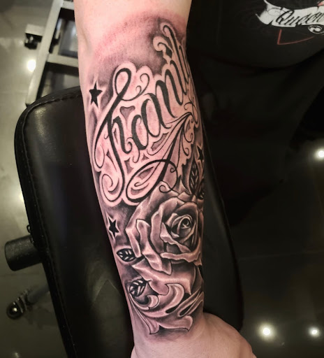Explore woman leg tattoo ideas, creative tattoo ideas in Titusville, available at Space Coast Ink Tattoo Studio