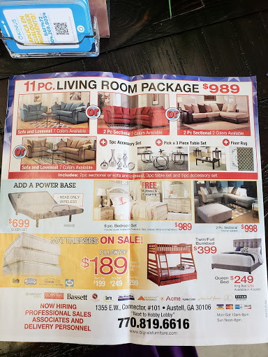 Furniture Store «Big Al Furniture», reviews and photos, 1355 East-West Connector #101, Austell, GA 30106, USA